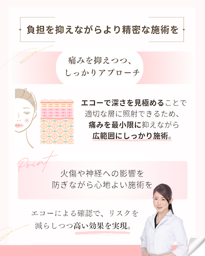 おまかせエコーHIFUの特長