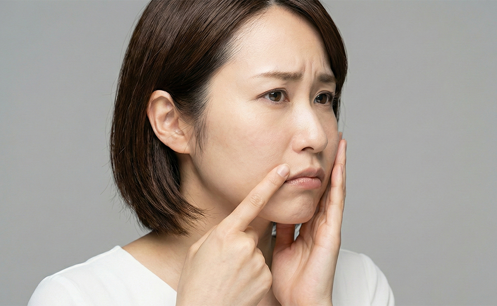 人中ボトックスの失敗イメージ